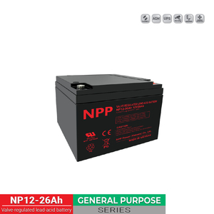 Ắc Quy 12V 26Ah NPP – Dùng UPS, Viễn Thông