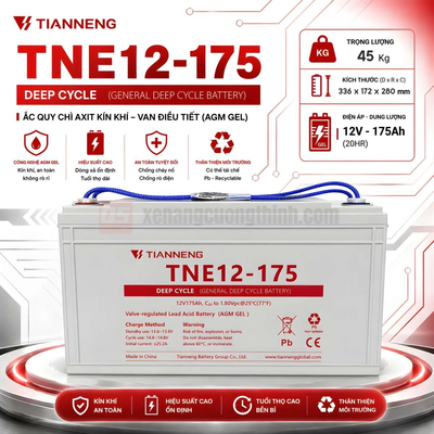 Ắc quy Tianneng TNE12-175 (12V 175Ah)