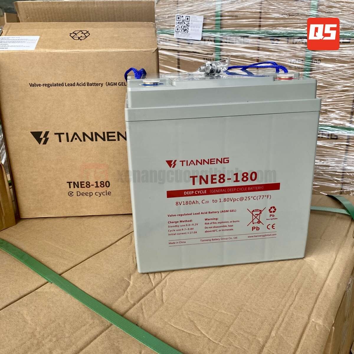 Ắc Quy Tianneng TNE8-180 | Ắc Quy Xe Nâng Cường Thịnh