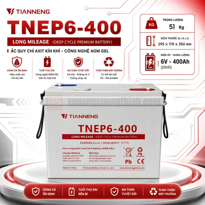 Ắc quy Tianneng TNEP6-400 (6V 400Ah)