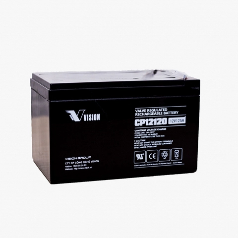 Ắc Quy Vision CP12120 (12V-12Ah) Chính Hãng
