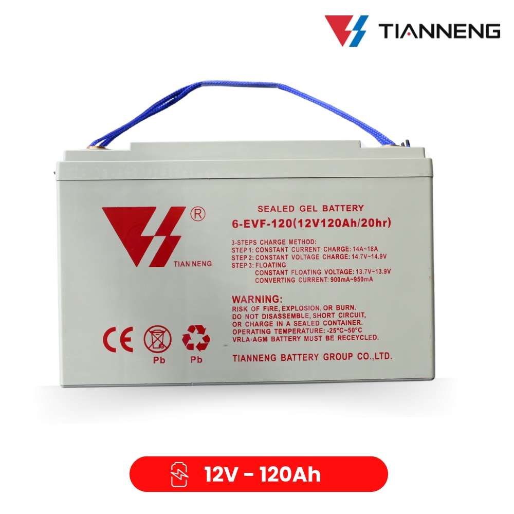 Ắc quy xe nâng 12V 120Ah Tianneng