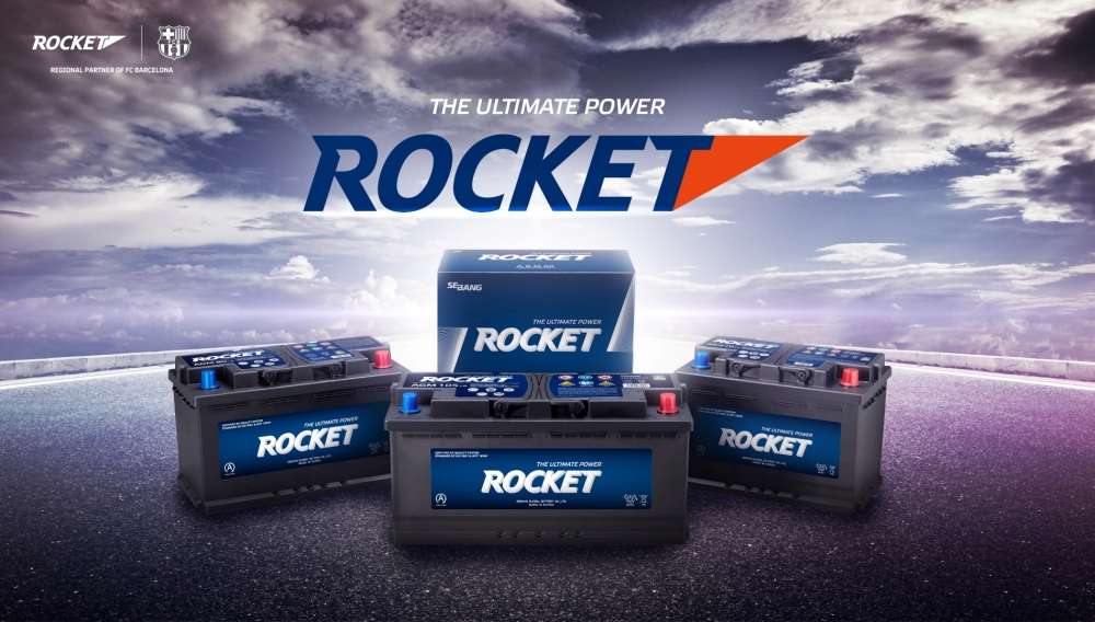Ắc quy xe nâng thương hiệu Rocket