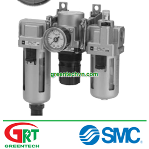 AC30-A | SMC AC30-A | Bộ lọc điều áp có đồng hồ hiển thị | Air filter with regulator, lubricatior