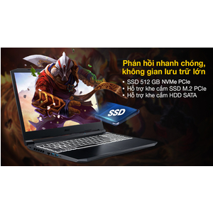 Acer Nitro 5 AN515 144HZ i5 10300H Ram 8G SSD 512G GTX1650Ti 4G 15,6 inches 144HZ LED RGB Fullbox