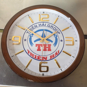 Đồng Hồ Treo Tường In Logo Thương Hiệu