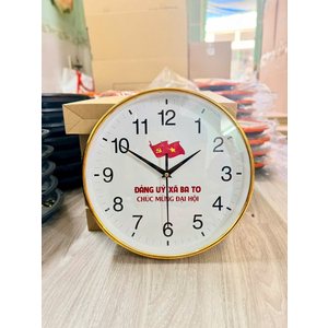 Đồng Hồ Treo Tường In Logo Thương Hiệu – Quà Tặng Đẳng Cấp