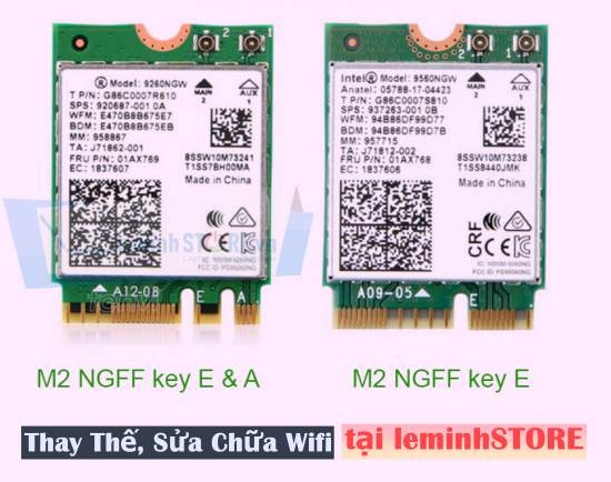 Card wifi M.2 NGFF Key E và Key E A
