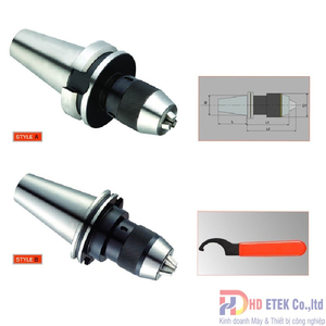 Bầu kẹp mũi khoan thay nhanh gắn chuôi BT