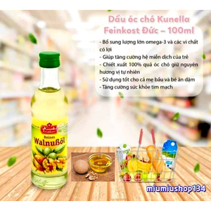 Dầu Óc Chó Reines Walnubol Kunella 100ml 🇩🇪