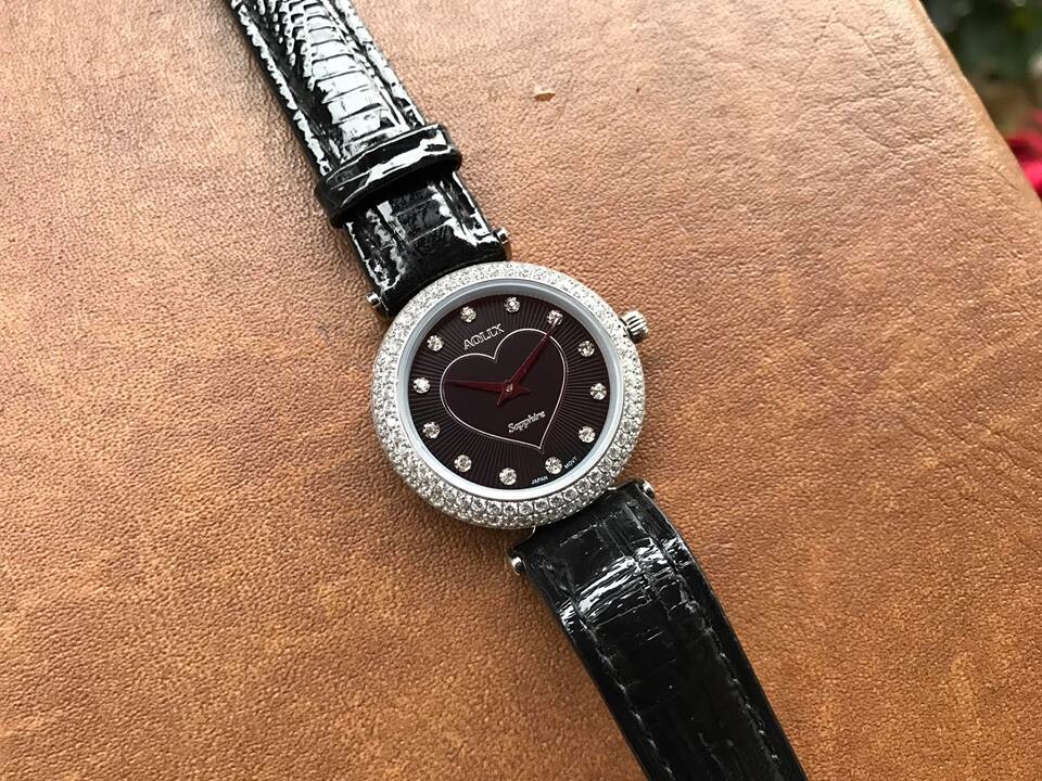 ĐỒNG HỒ AOLIX NỮ DÂY DA AL1020L -TIM