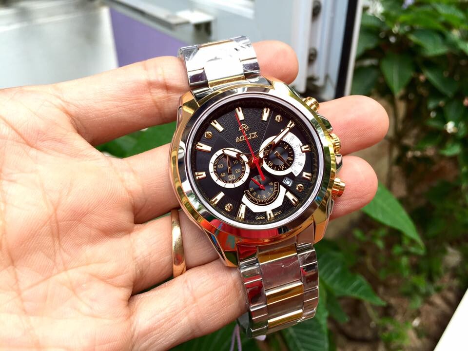 ĐỒNG HỒ AOLIX DÂY DA AL7054G