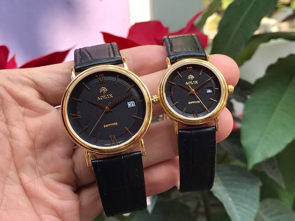 Đồng hồ cặp đôi chính hãng aolix al 9100 - mlkd