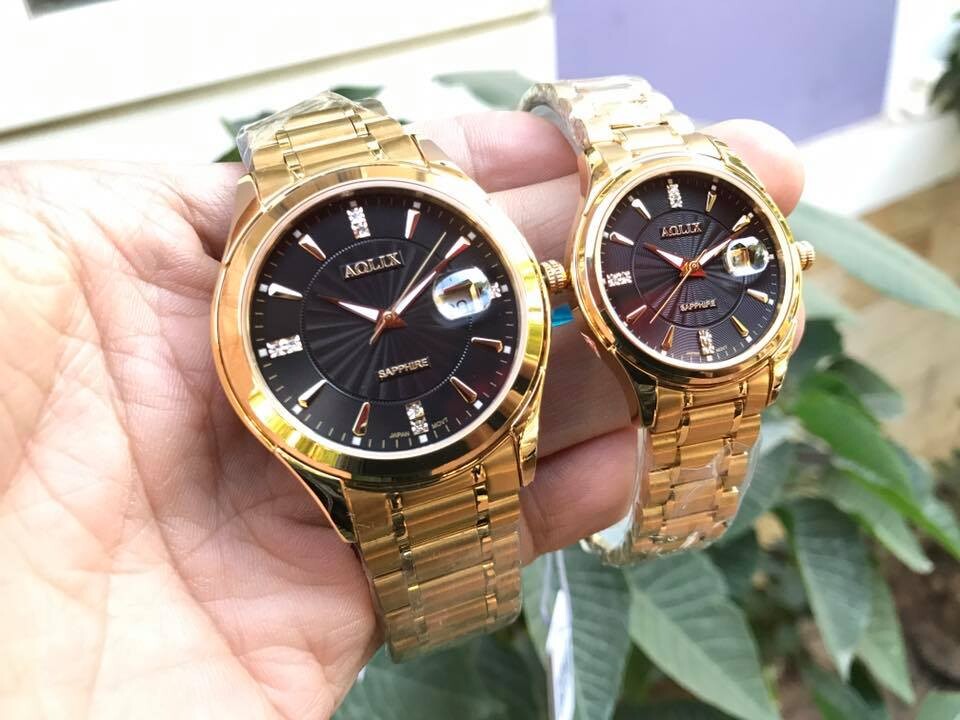 Đồng hồ cặp đôi chính hãng aolix al 9143 - mkd