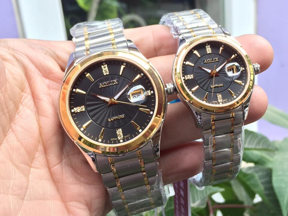 đồng hồ cặp đôi chính hãng aolix al 9143 - mskd