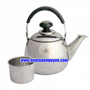 ẤM INOX CÓ LỌC TRÀ QUAI XANH 16CM