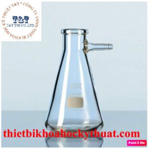 Bình tam giác, có nhánh hút chân không - Duran