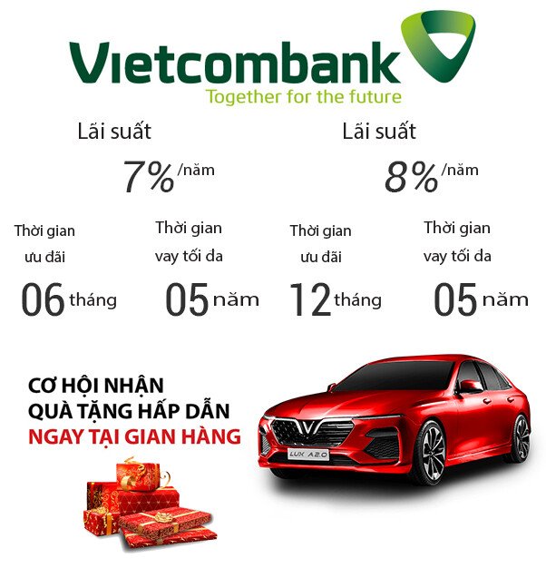 Lãi suất cho vay mua xe trả góp của ngân hàng TechcomBank 2019 | Ô tô VinFast Thảo Điền