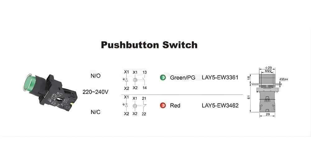 nút nhấn có đèn