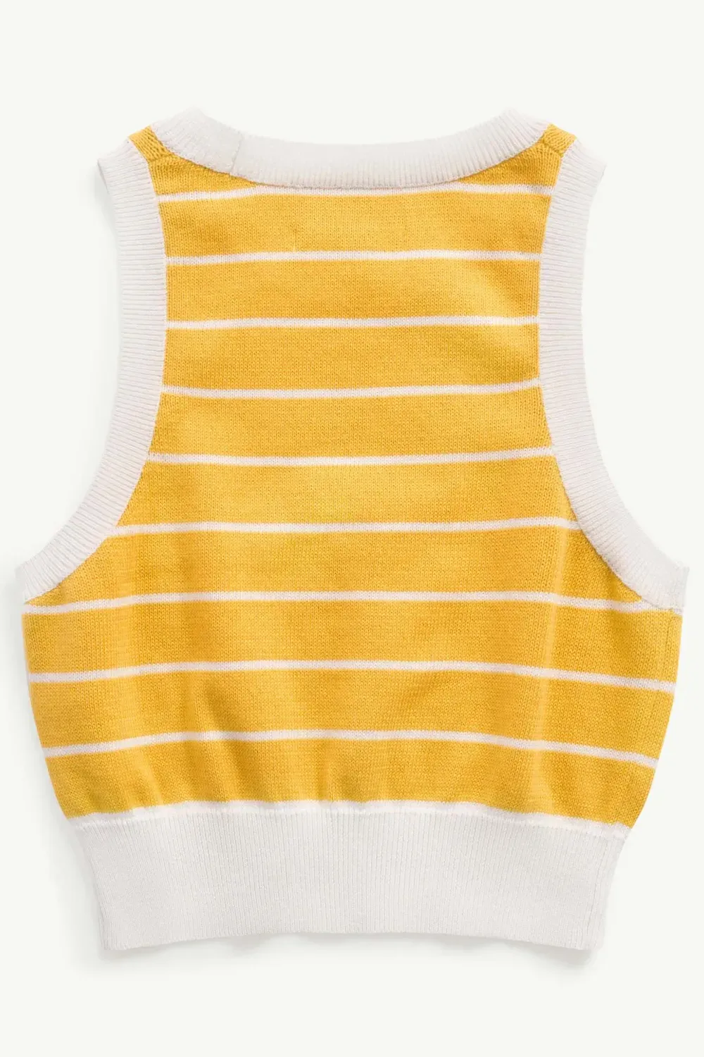 Áo dệt kim nữ sát nách. Fitted cropped