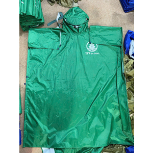 Áo Mưa Cánh Dơi Vải Dù In Logo TTP