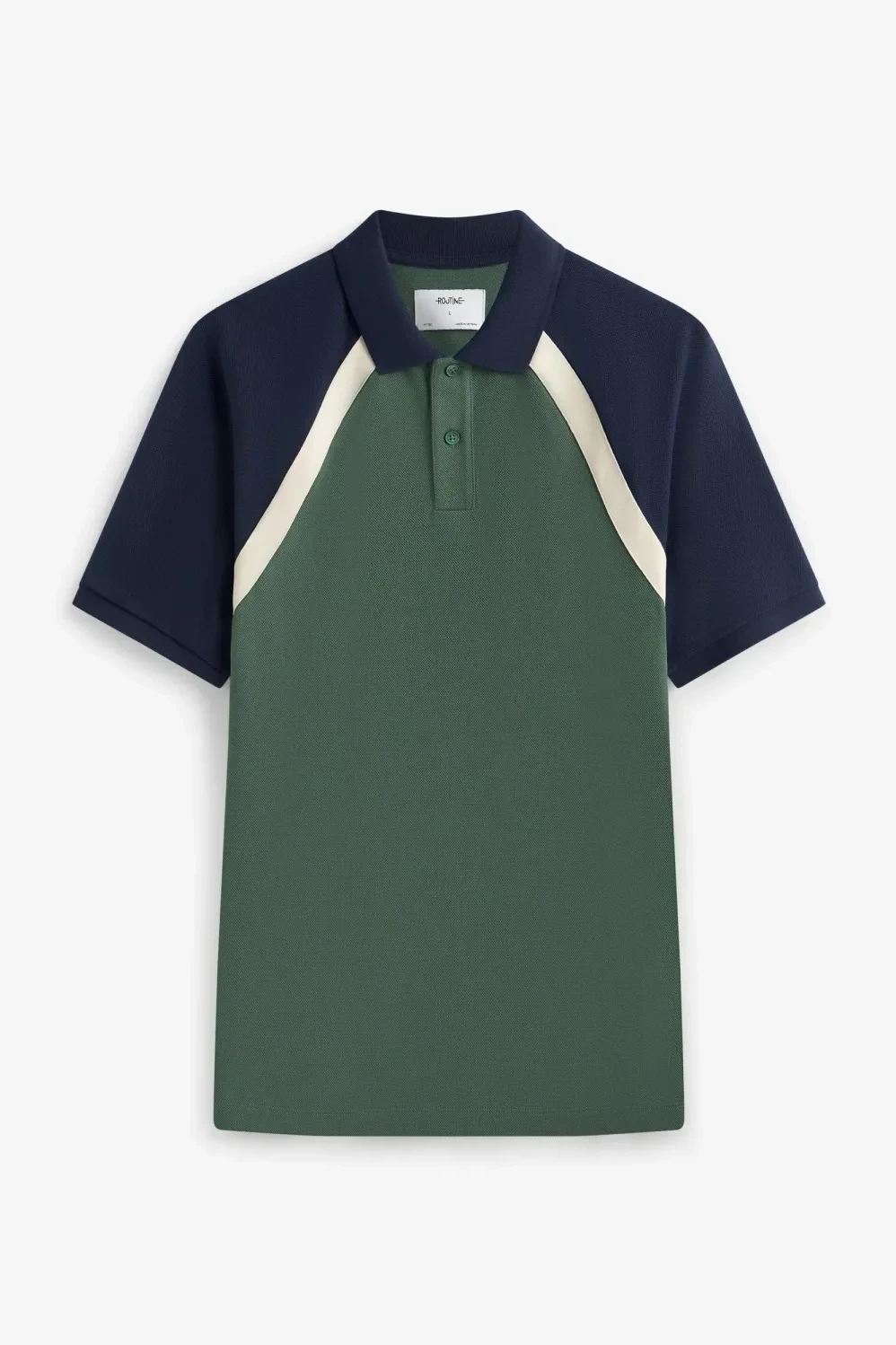 Áo Polo tay raglan phối màu