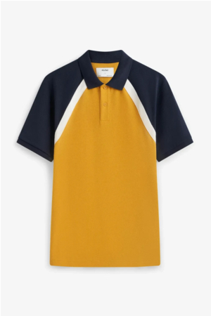 Áo Polo tay raglan phối màu