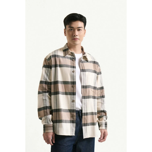 Áo sơ mi nam dài tay flannel. Loose