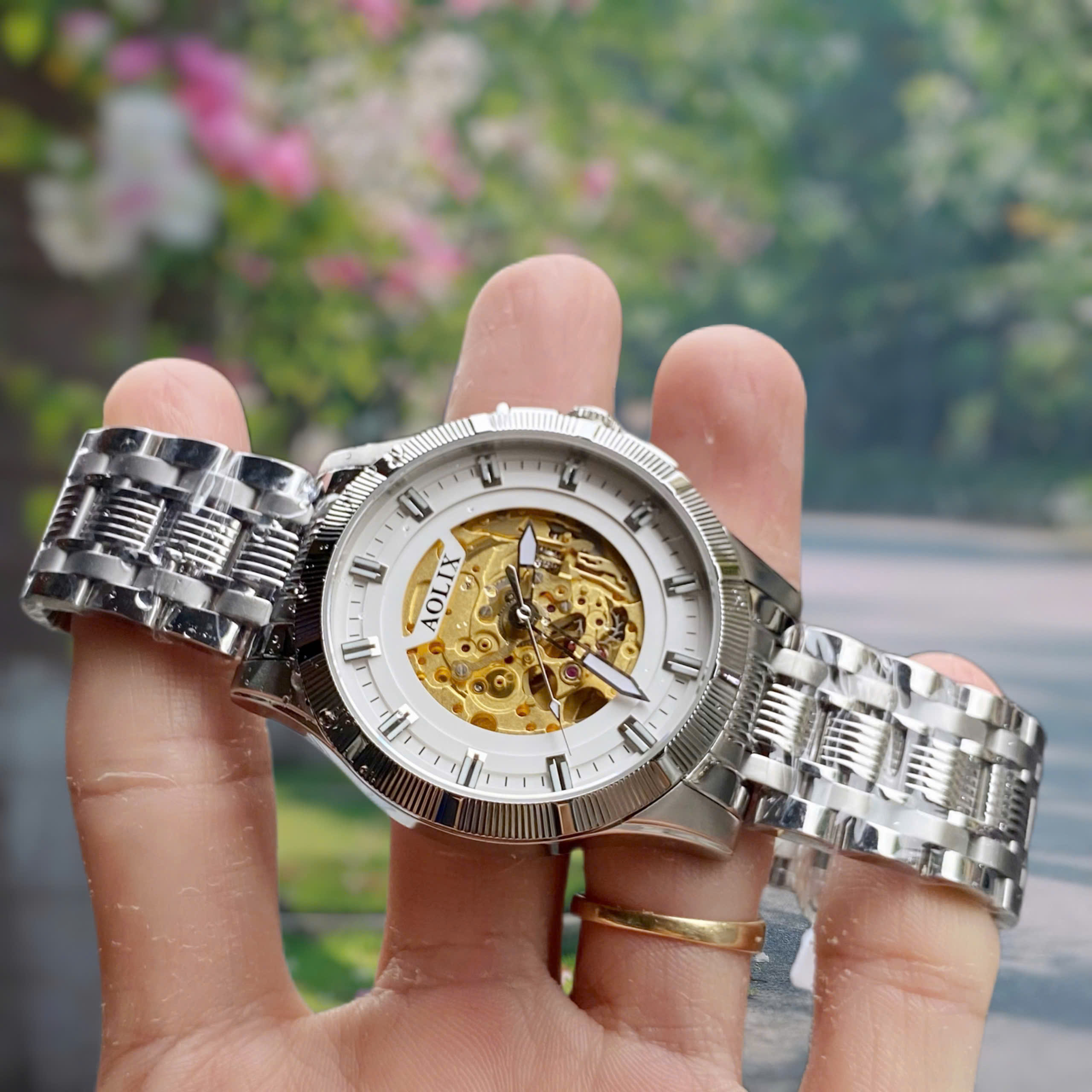 Đồng Hồ Nam Automatic Skeleton Aolix AL3053M – Tôn vinh vẻ đẹp cơ khí tinh xảo và phong cách nam tính