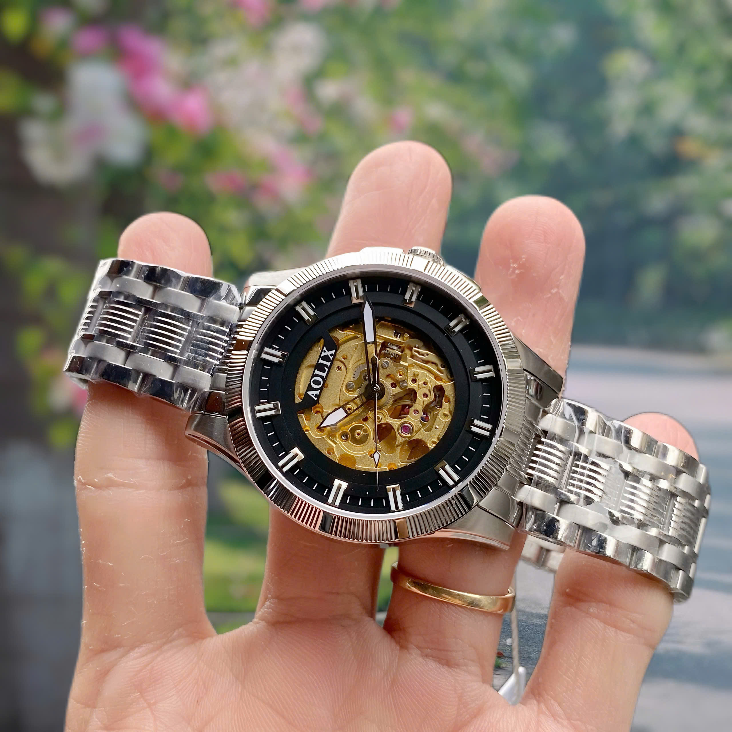 Đồng Hồ Nam Automatic Skeleton Aolix AL3053M – Tôn vinh vẻ đẹp cơ khí tinh xảo và phong cách nam tính