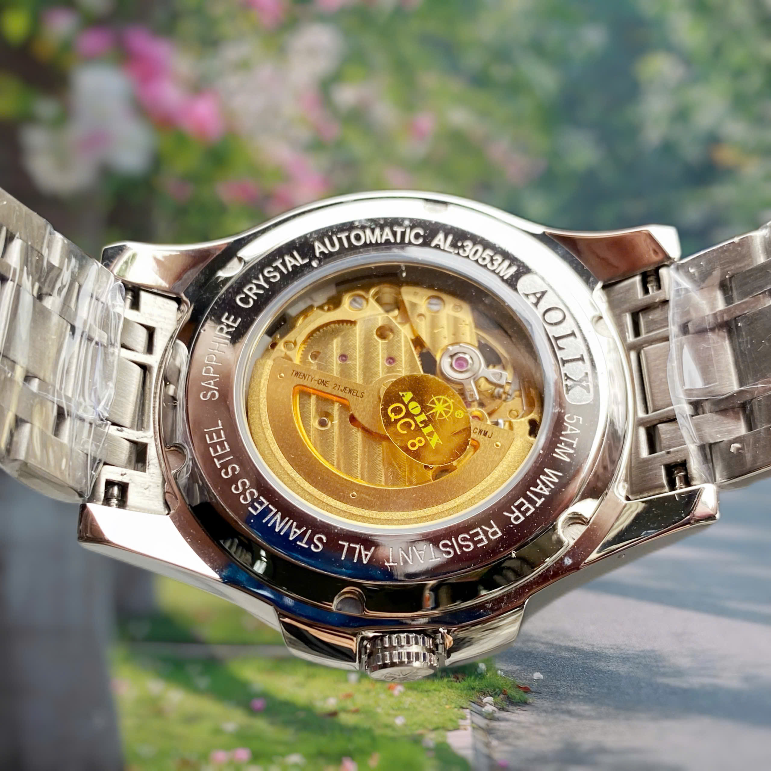 Đồng Hồ Nam Automatic Skeleton Aolix AL3053M – Tôn vinh vẻ đẹp cơ khí tinh xảo và phong cách nam tính