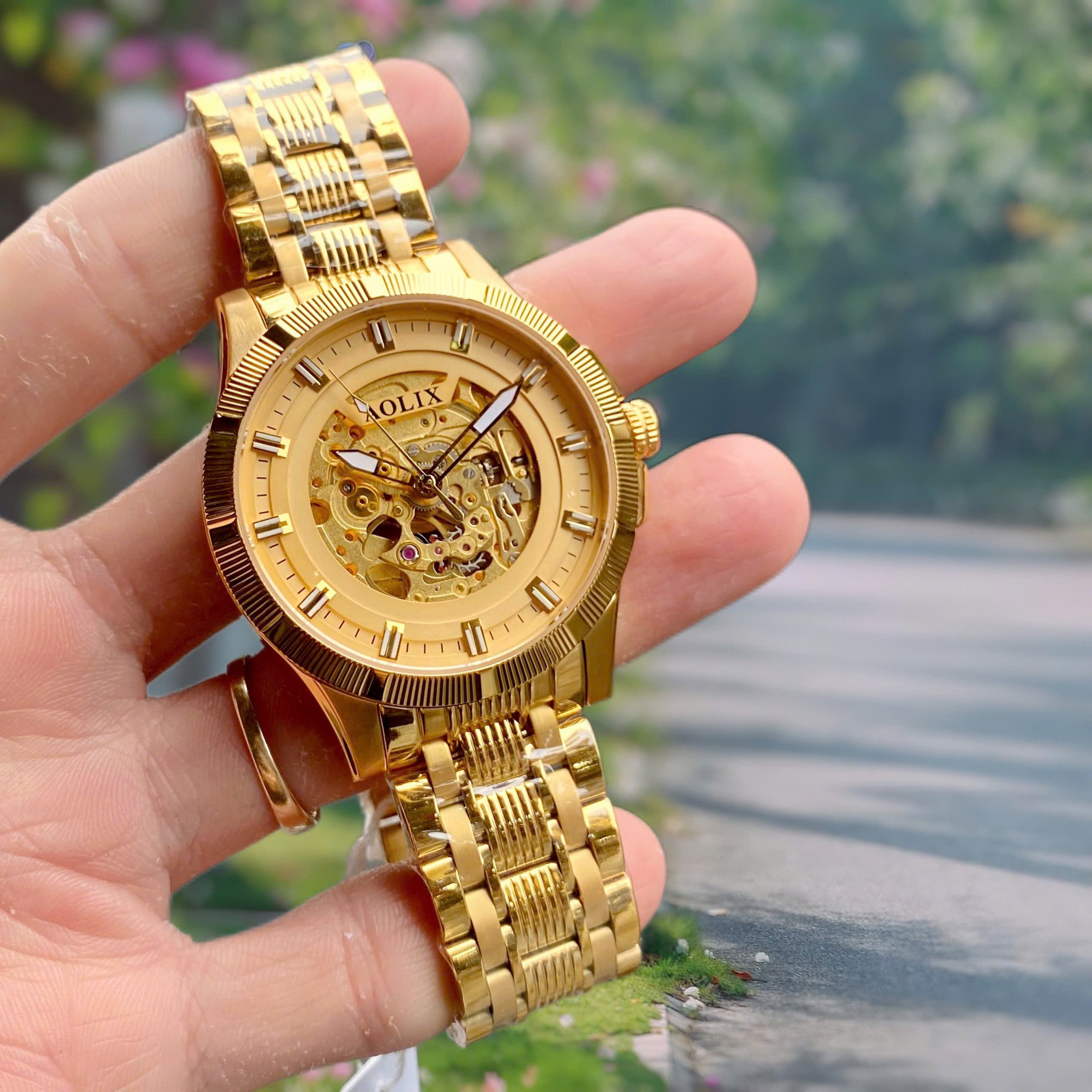 Đồng Hồ Nam Automatic Skeleton Aolix AL3053M – Tôn vinh vẻ đẹp cơ khí tinh xảo và phong cách nam tính