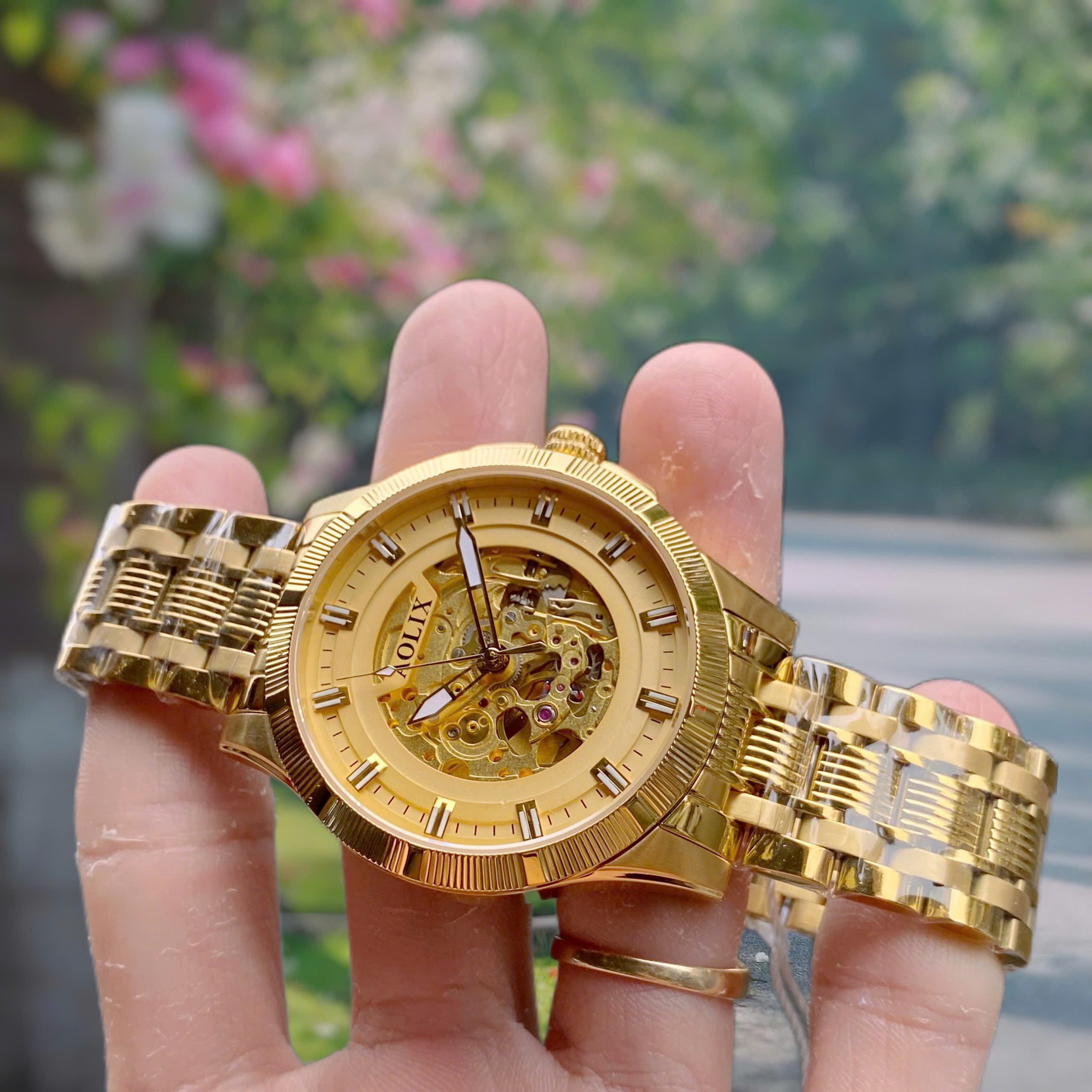 Đồng Hồ Nam Automatic Skeleton Aolix AL3053M – Tôn vinh vẻ đẹp cơ khí tinh xảo và phong cách nam tính