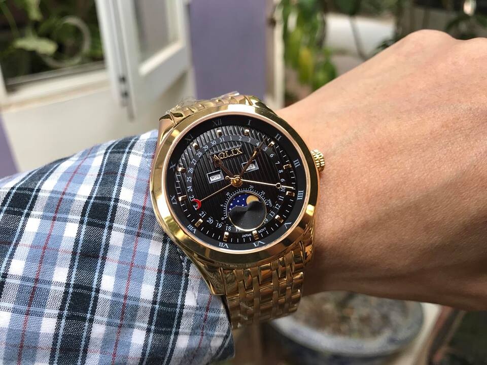 ĐỒNG HỒ AOLIX AL7073G TRĂNG SAO