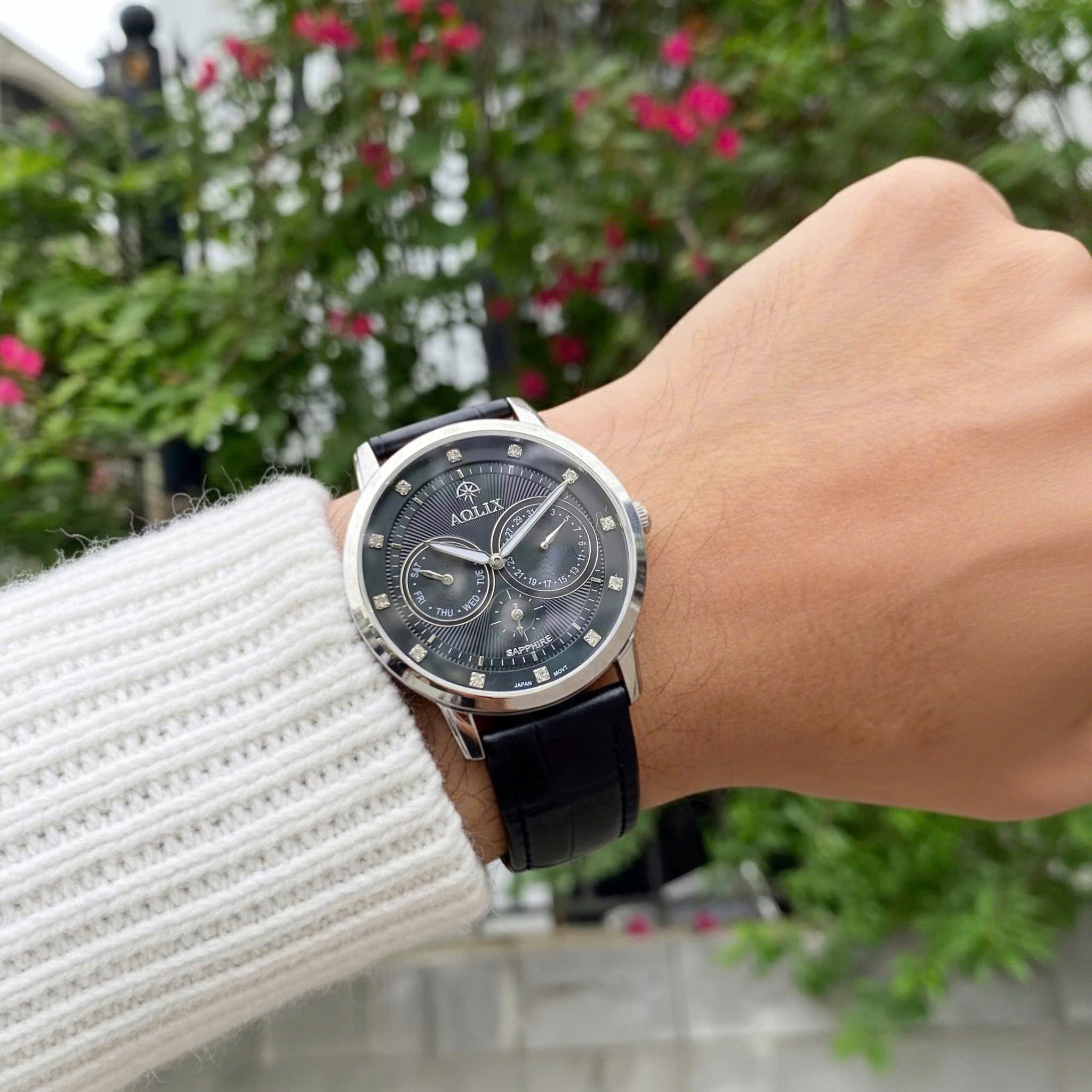 ĐỒNG HỒ AOLIX DÂY DA AL7081G