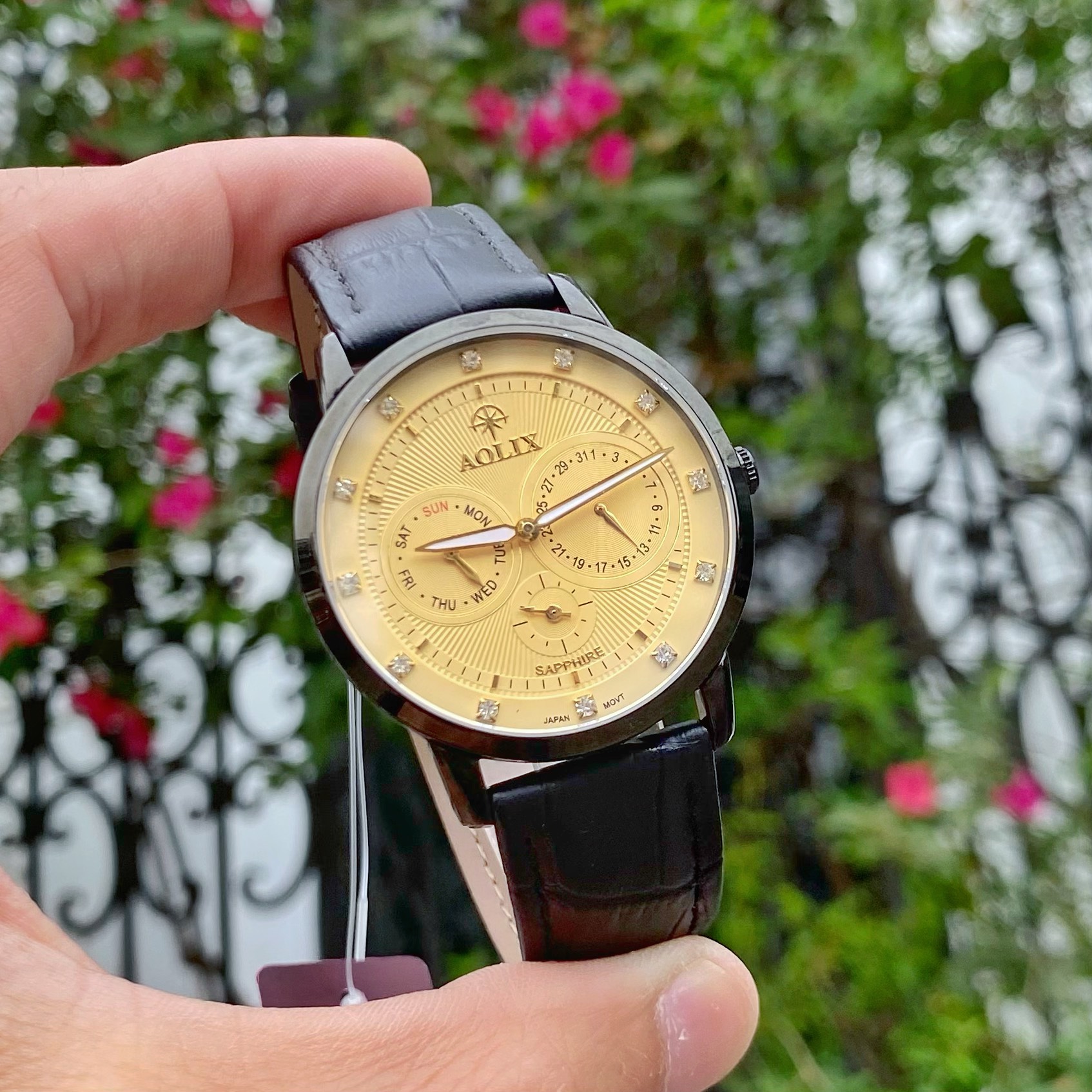 ĐỒNG HỒ AOLIX DÂY DA AL7081G