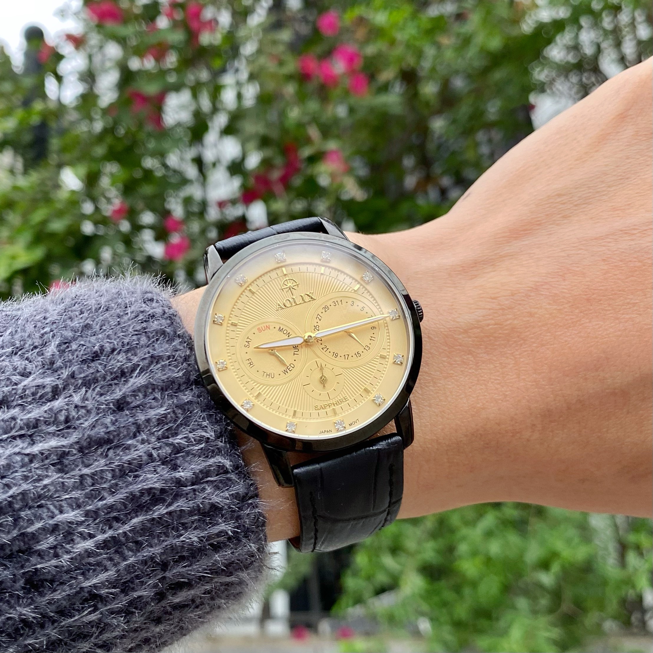 ĐỒNG HỒ AOLIX DÂY DA AL7081G