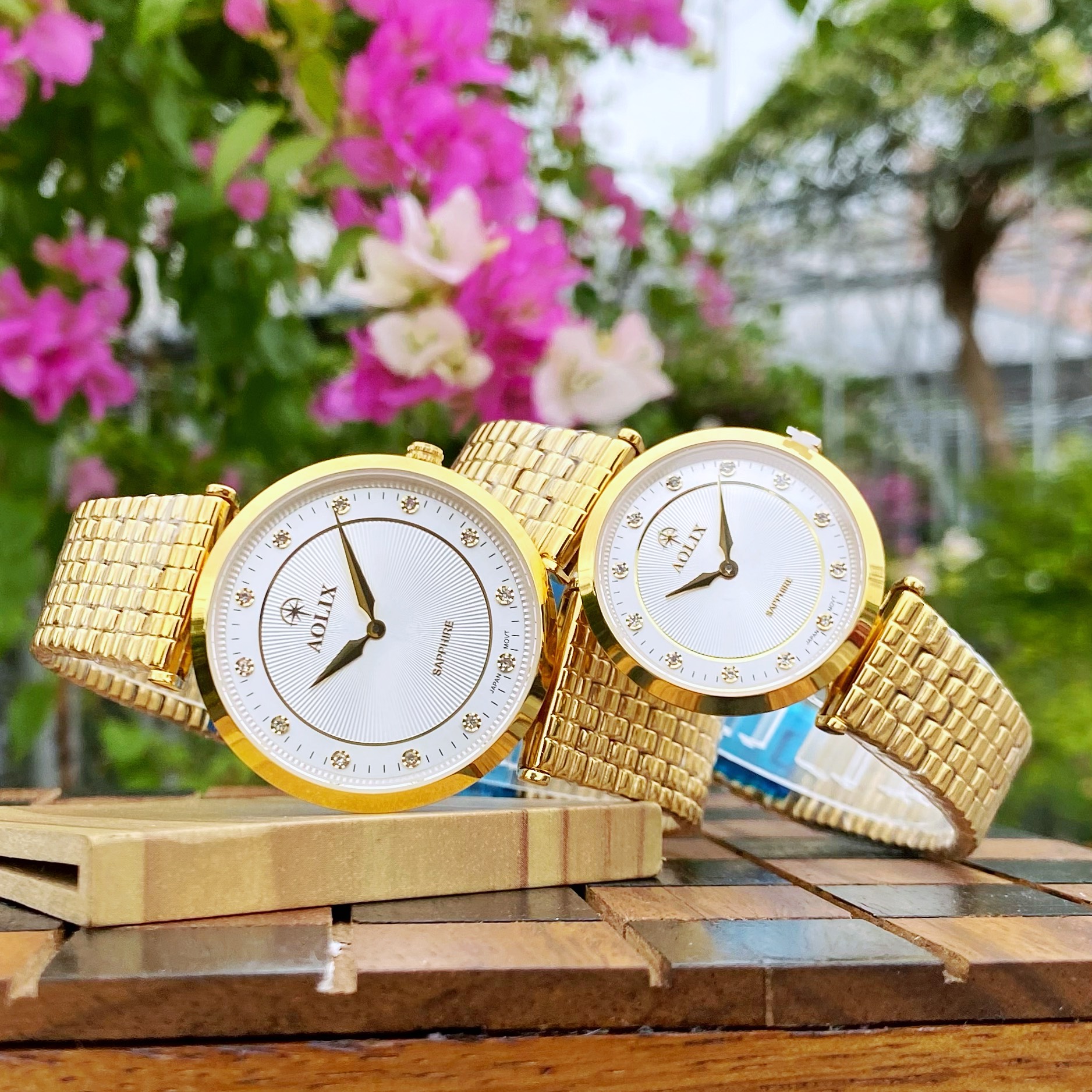 ĐỒNG HỒ AOLIX CẶP ĐÔI AL9152G VÀ AL9152L CHÍNH HÃNG