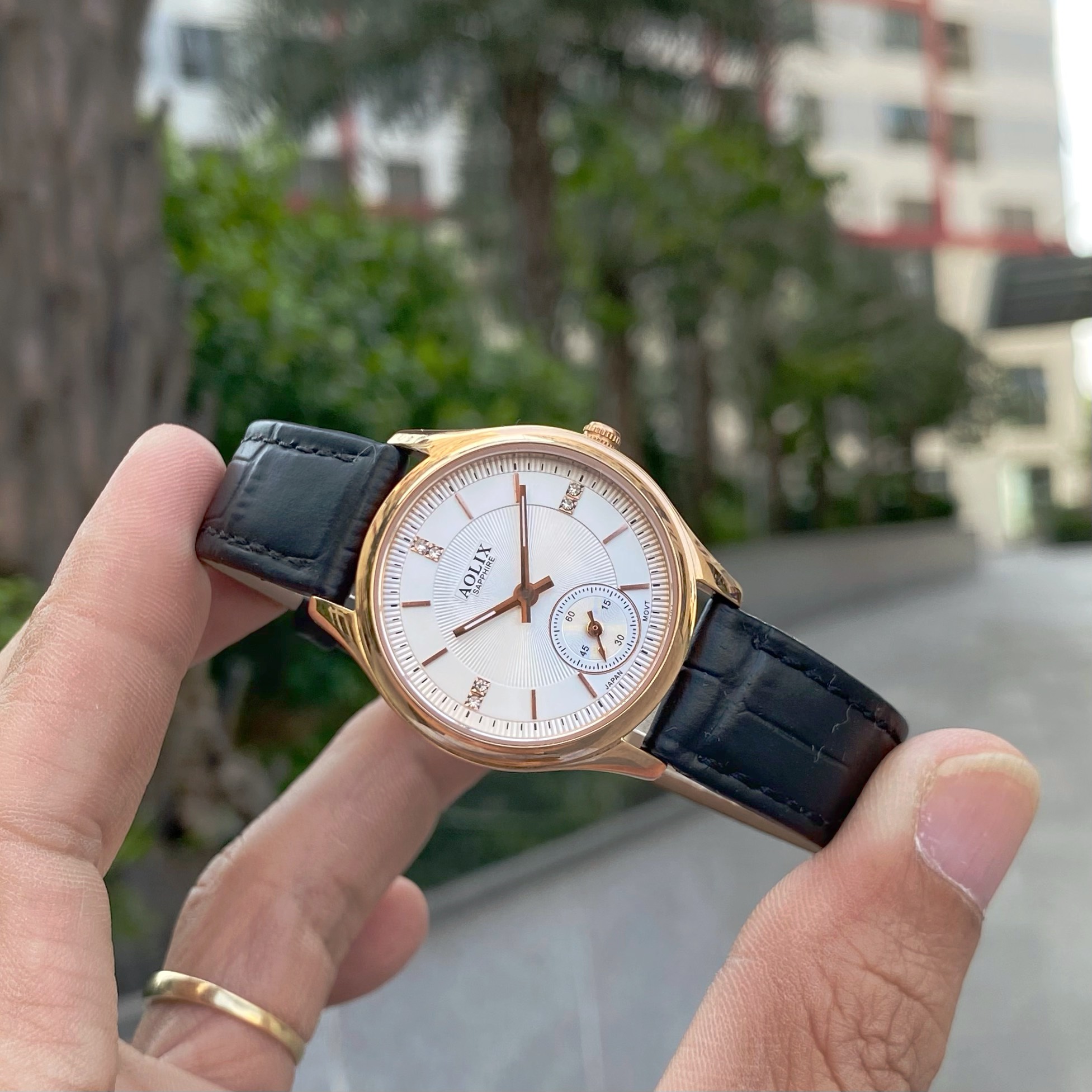 ĐÔNG HỒ AOLIX NỮ DÂY DA AL9169L