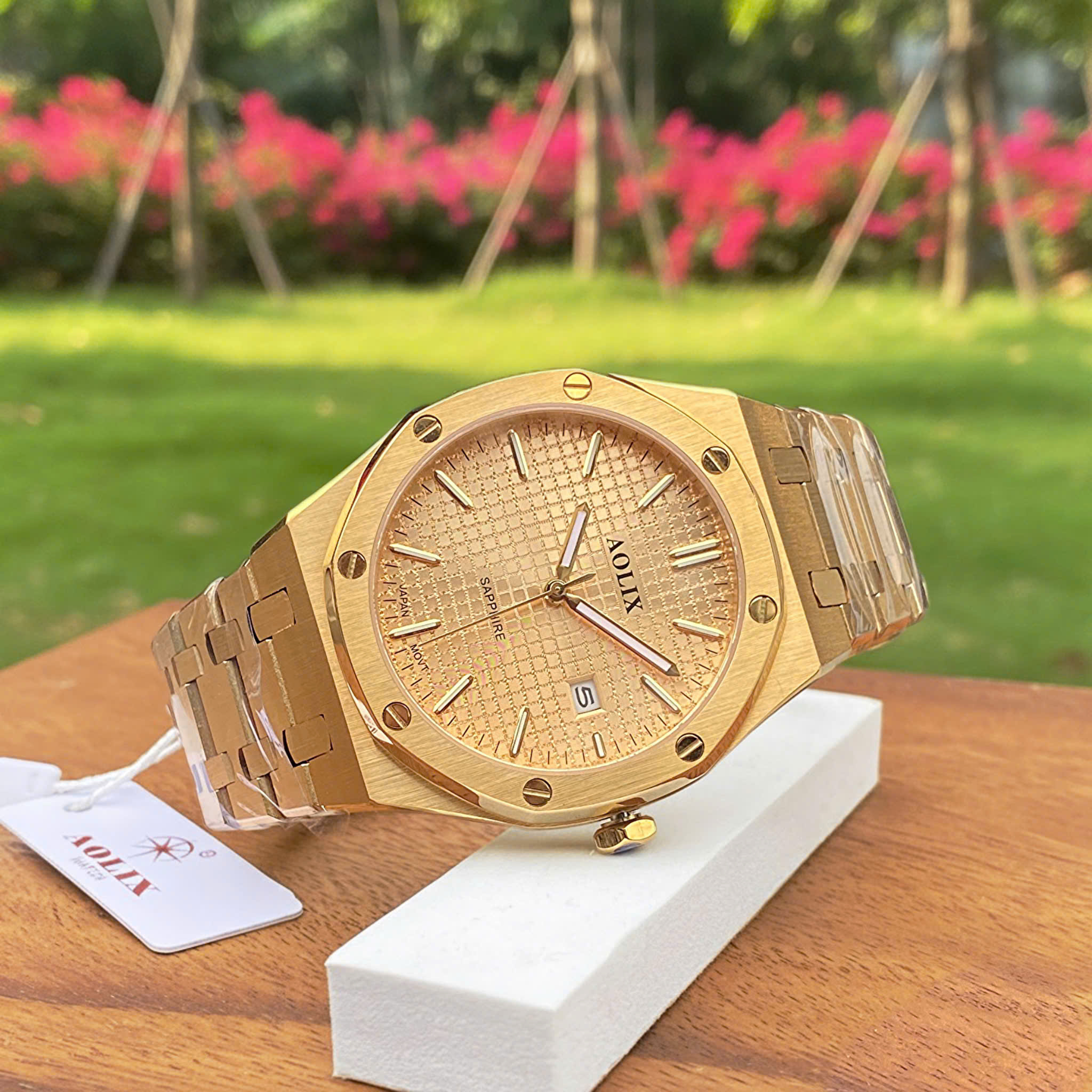 Đồng Hồ Nam Aolix AL9204G: Tiểu Audemars Piguet Của Giới Bình Dân
