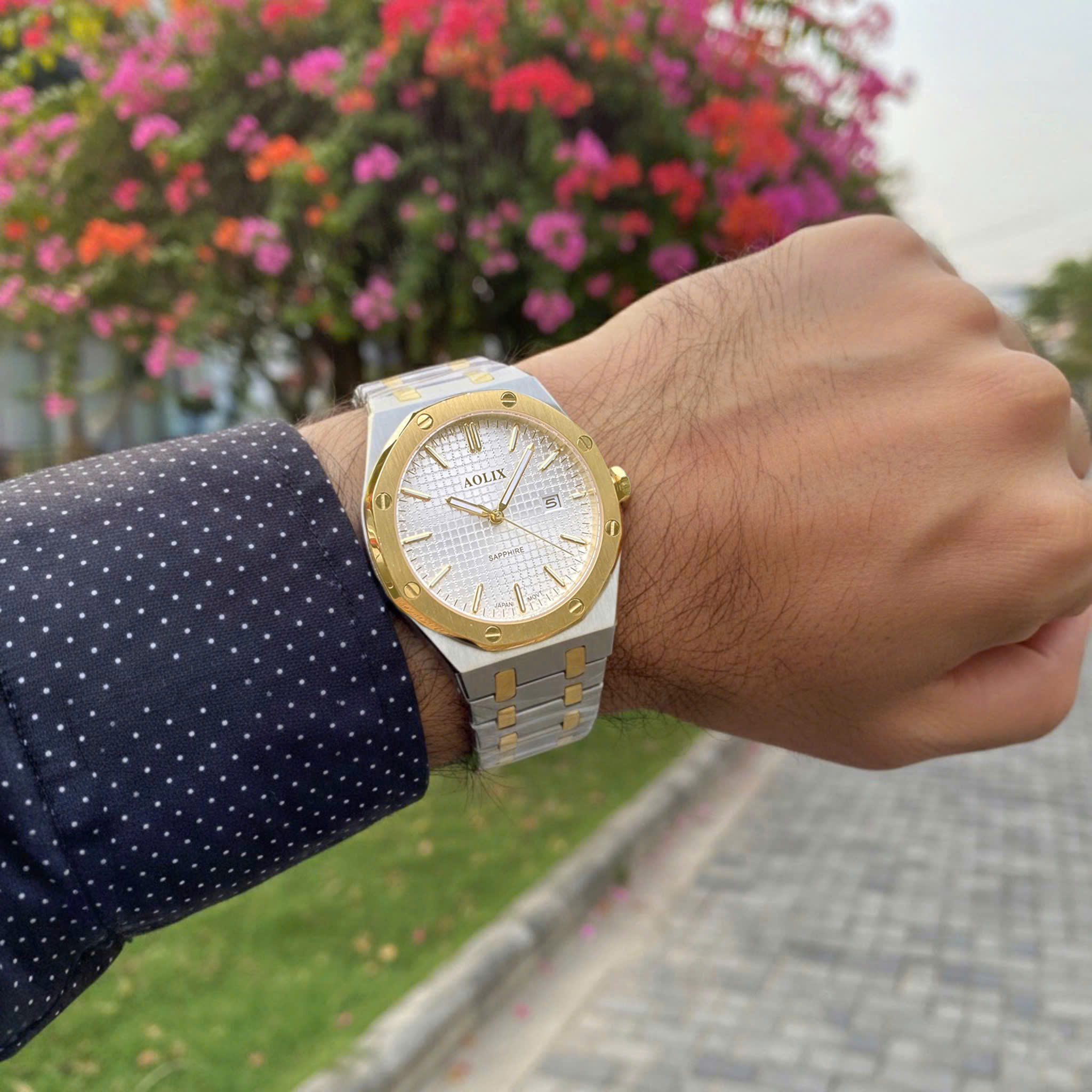 Đồng Hồ Nam Aolix AL9204G: Tiểu Audemars Piguet Của Giới Bình Dân