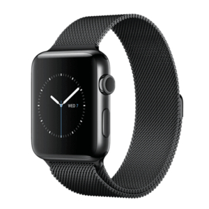 Apple Watch SR1, 38mm, mặt thép không gỉ, dây thép Milan màu đen