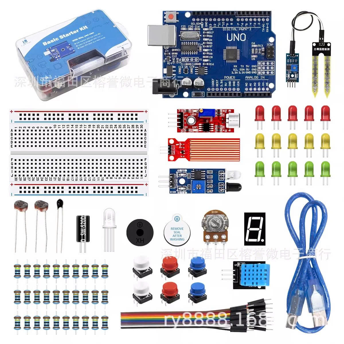 Arduino UNO R3 Basic Starter Kit – Bộ học Arduino nhập môn cho người mới