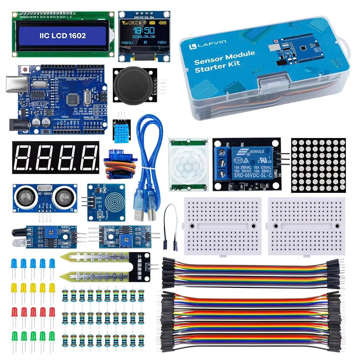 Arduino UNO R3 Sensor Starter Kit – Bộ học Arduino cơ bản nhiều cảm biến
