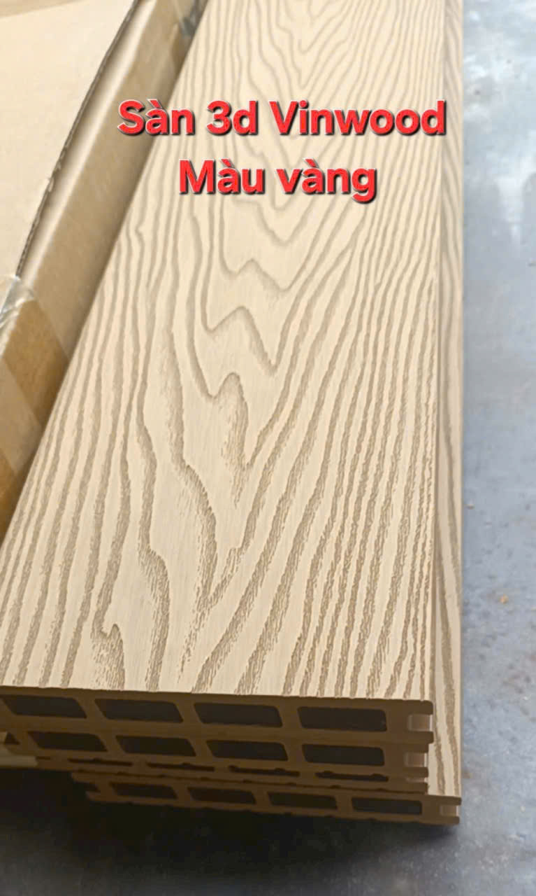 Sàn gỗ ngoài trời ASIA-D14025 - Dòng lỗ vuông 3D