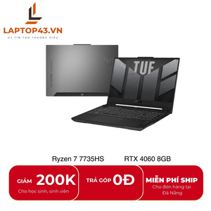 Asus TUF A15 FA507NV-LP031W Ryzen 7-7735HS/ Ram 16GB/ SSD 512GB/ RTX4060 8gb/ 15.6 144Hz