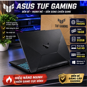 ASUS TUF Gaming FA506NCG-HN184W – Ryzen 7 7445HS | RTX 3050 4GB | RAM 16GB | SSD 512GB