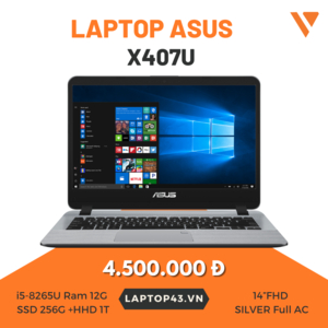 ASUS X407U i3 7020U Ram 4G SSD 128G Win 10 14” HD Full AC