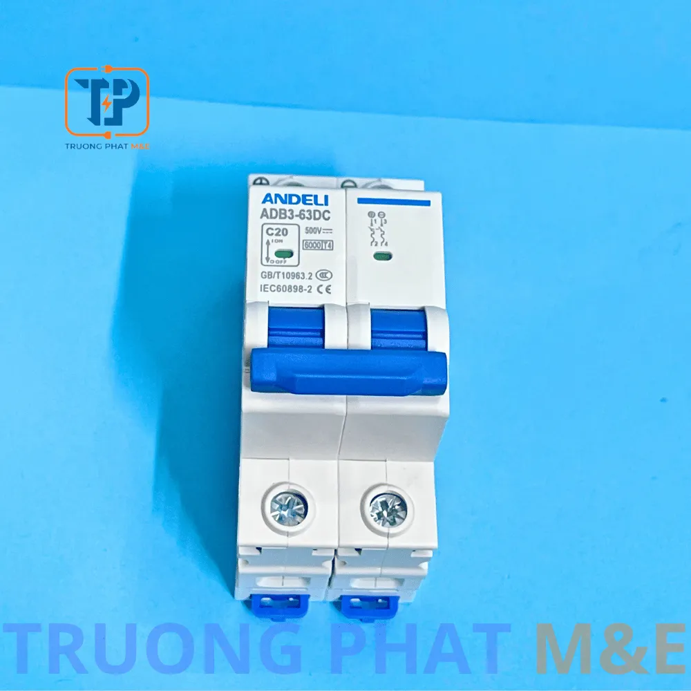 Át-tô-mát một chiều DC 20A ADB3-63DC Chính Hãng Ưu Đãi