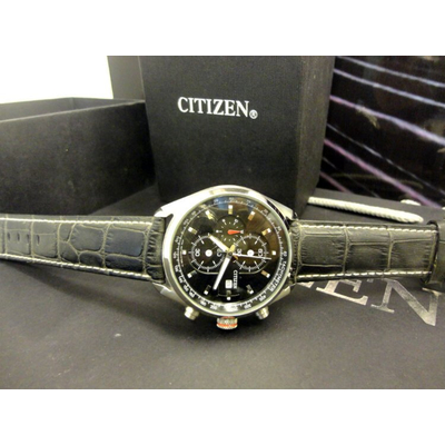 Đồng hồ nam dây da Citizen Chronograph CA0361-58e